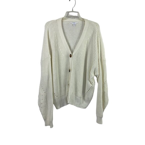 Time & Tru Sweaters - Time & Tru Women's Knitted Cream Sweater